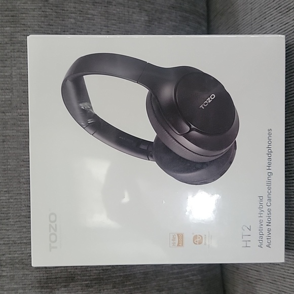 HT2 Black Adaptive Hybrid Noise Cancelling Headphones - Picture 1 of 8